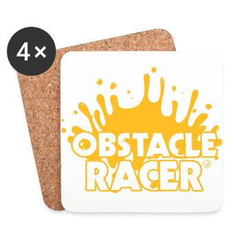 Obstacle Racer - Dessous de verre (lot de 4) - blanc - Devant