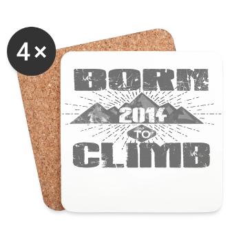 BORN TO CLIMB CLIMBING grimper love 2014 - Dessous de verre (lot de 4) - blanc - Devant