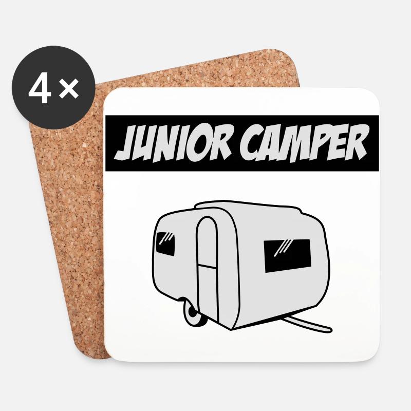 Junior Camper - Untersetzer (4er-Set) - Weiß