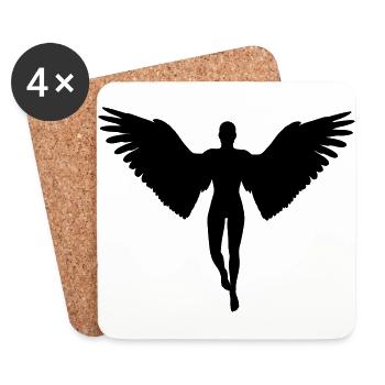 Angel - Coasters (set of 4) - white - Front