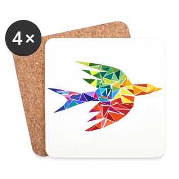 Falcon Mosaik - Untersetzer (4er-Set) - Weiß - Vorne