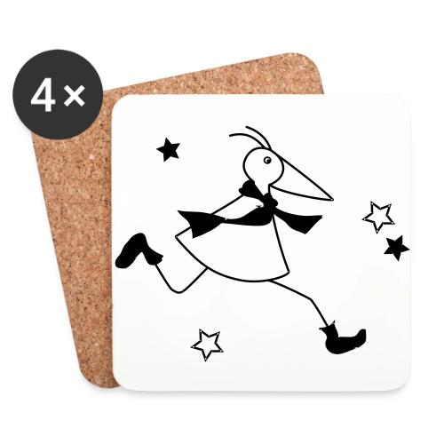 Winter-RUNNY-mit-Sternchen - Untersetzer (4er-Set)