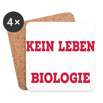Biologie - Untersetzer (4er-Set) - Weiß - Vorne
