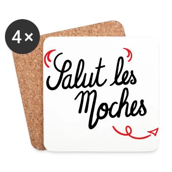 hi ugly - Coasters (set of 4) - white - Front
