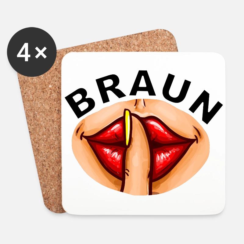 Braunschweig - Untersetzer (4er-Set) - Weiß