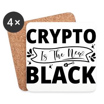 Crypto Sprüche - Untersetzer (4er-Set) - Weiß - Vorne
