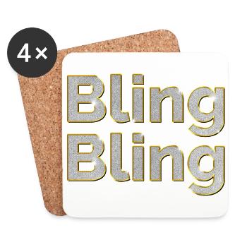 Bling Bling - Untersetzer (4er-Set) - Weiß - Vorne
