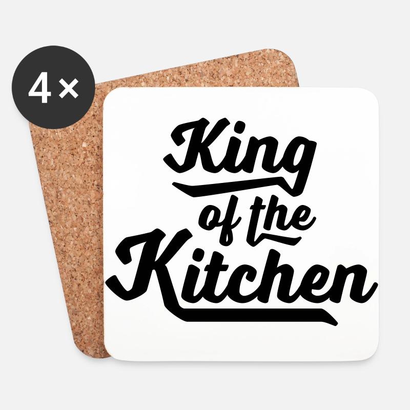 Kochen - Untersetzer (4er-Set) - Weiß