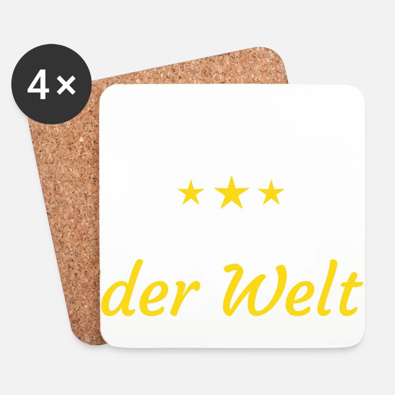 Dozent - Untersetzer (4er-Set) - Weiß
