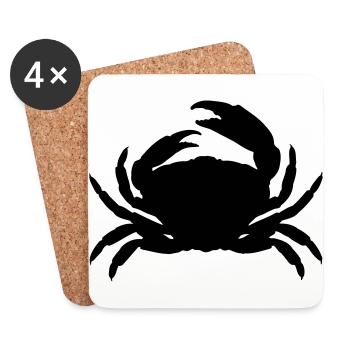 cancer - Coasters (set of 4) - white - Front