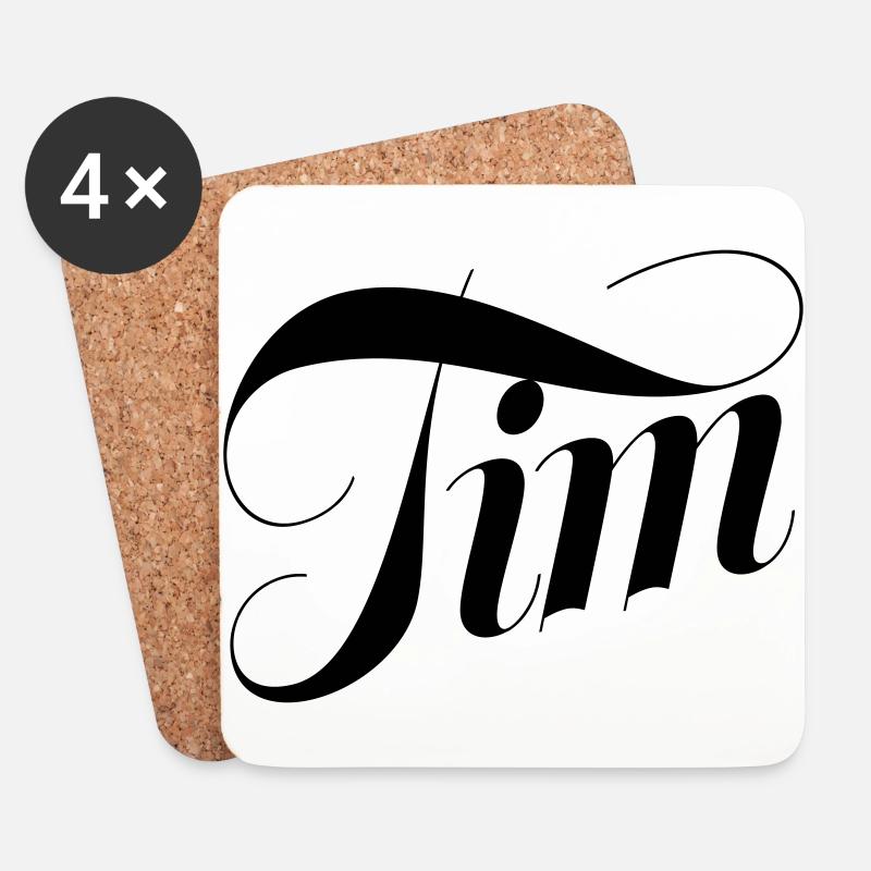 Tim - Coasters (set of 4) - white