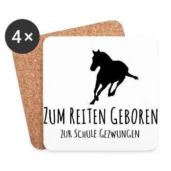 Best Riding Design T-Shirt Premium Gift - Coasters (set of 4) - white - Front