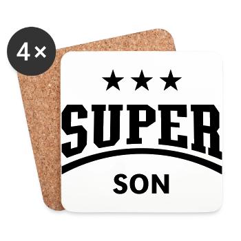 Fils superbe - Dessous de verre (lot de 4) - blanc - Devant