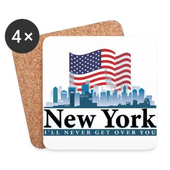 New York - Untersetzer (4er-Set) - Weiß - Vorne