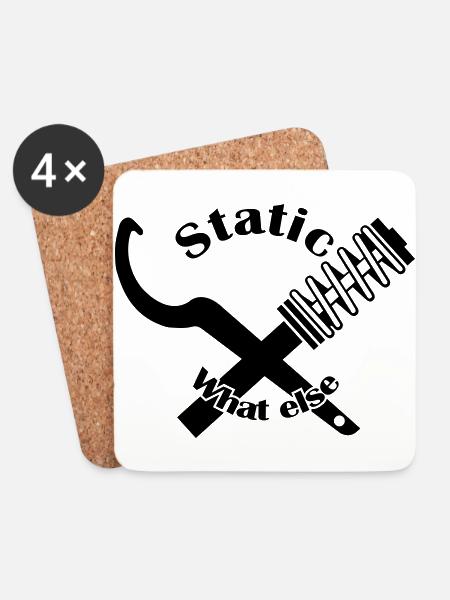 Fahrwerk Schluessel - Untersetzer (4er-Set) - Weiß