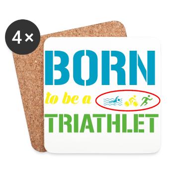 Triathlon - Coasters (set of 4) - white - Front