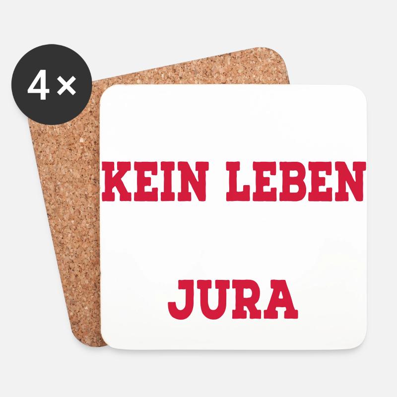 Jura - Untersetzer (4er-Set) - Weiß