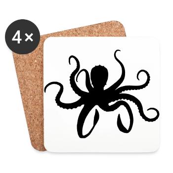 octopus - Untersetzer (4er-Set) - Weiß - Vorne