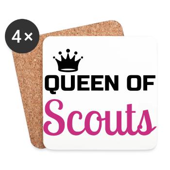 Scout Scouting Pfadfinder Pfadfinderin Scoutisme - Coasters (set of 4) - white - Front