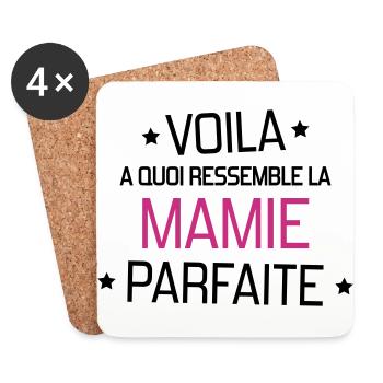 Großmütter / Oma / Mami / Großmutter / Mamy - Untersetzer (4er-Set) - Weiß - Vorne