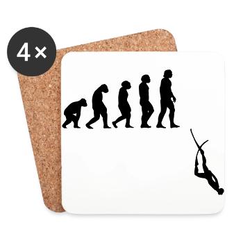 Evolution Apnea Diving - Coasters (set of 4) - white - Front