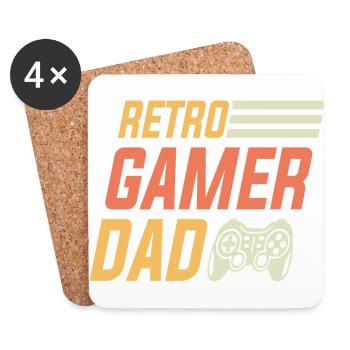 FATHER S DAY Gamer - Untersetzer (4er-Set) - Weiß - Vorne