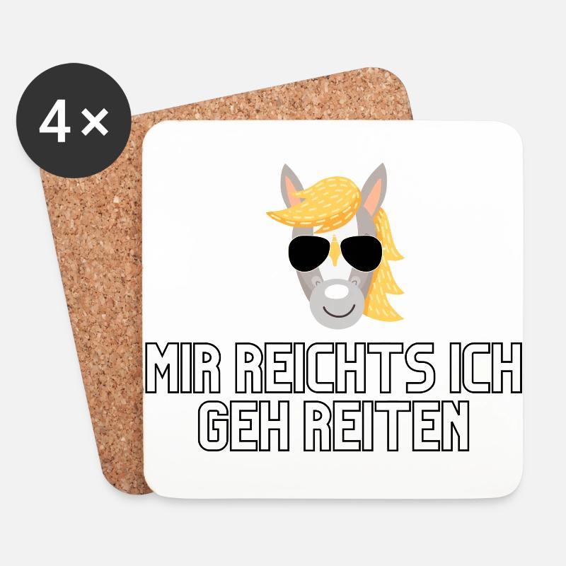 Mir Reichts Ich geh Reiten - Untersetzer (4er-Set) - Weiß