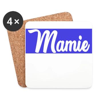 MAMIE. FÊTE DES MÈRES. BONNE FÊTE MAMIE - Dessous de verre (lot de 4) - blanc - Devant