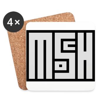 MOSCH - Untersetzer (4er-Set) - Weiß - Vorne