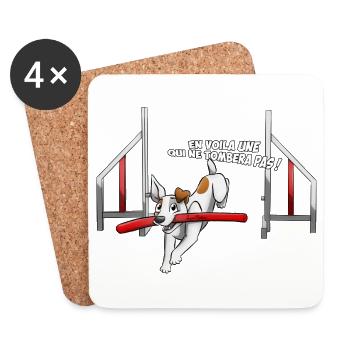 Agility 1 - Dessous de verre (lot de 4) - blanc - Devant