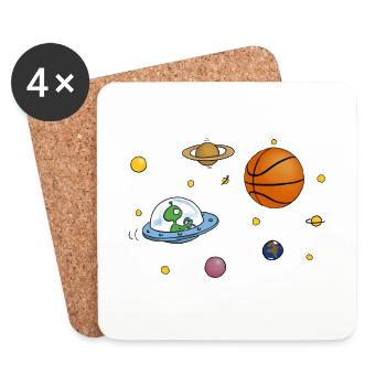 Bb Alien - Coasters (set of 4) - white - Front