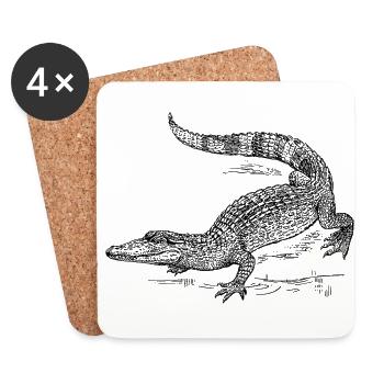 kroko 58 - Untersetzer (4er-Set) - Weiß - Vorne