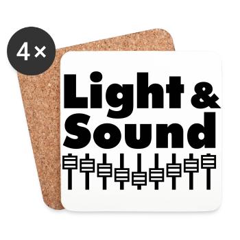 Light & Sound - Untersetzer (4er-Set) - Weiß - Vorne