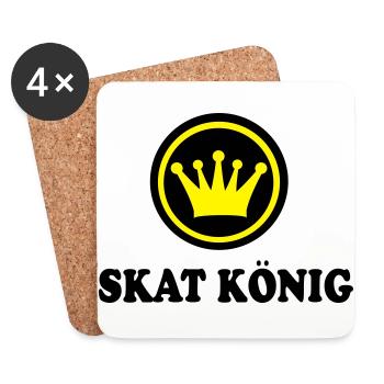 Skat - Untersetzer (4er-Set) - Weiß - Vorne