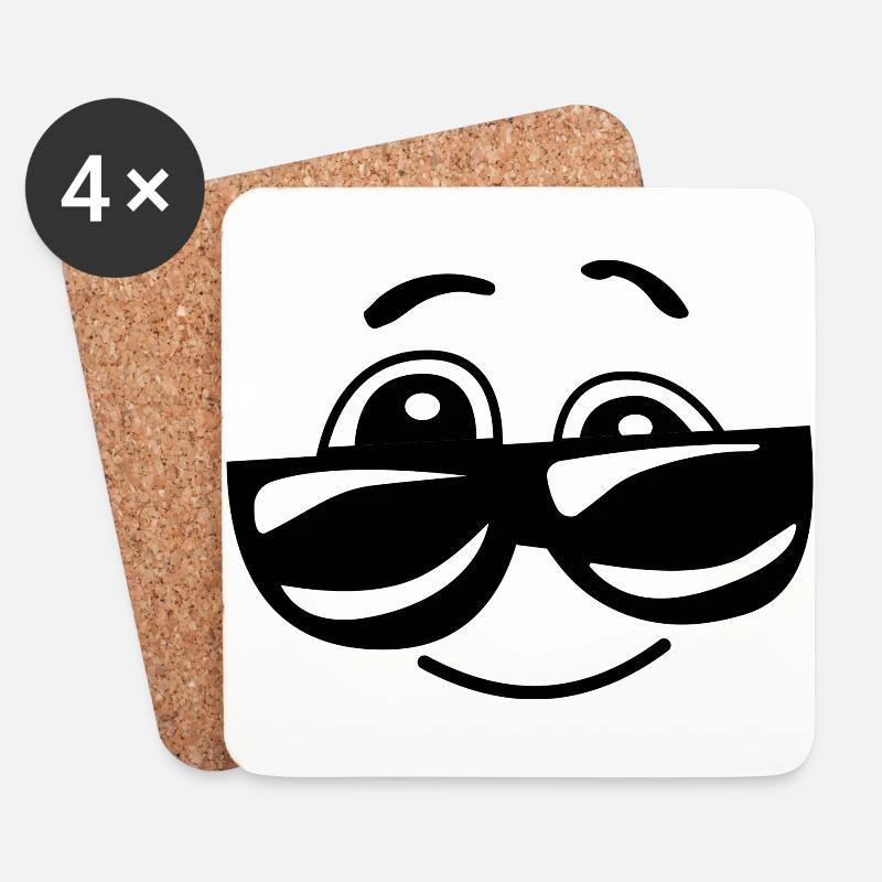 comic - Coasters (set of 4) - white