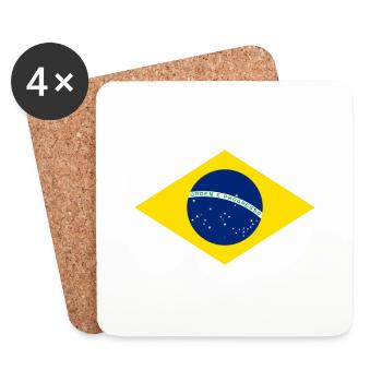 Brazilian Jiu-Jitsu - Untersetzer (4er-Set) - Weiß - Vorne