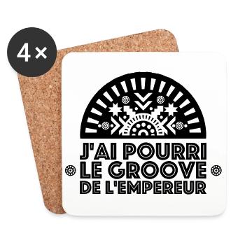Kuzco / Le Groove de l'Empereur - Dessous de verre (lot de 4) - blanc - Devant