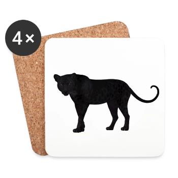 The black panther :) - Coasters (set of 4) - white - Front
