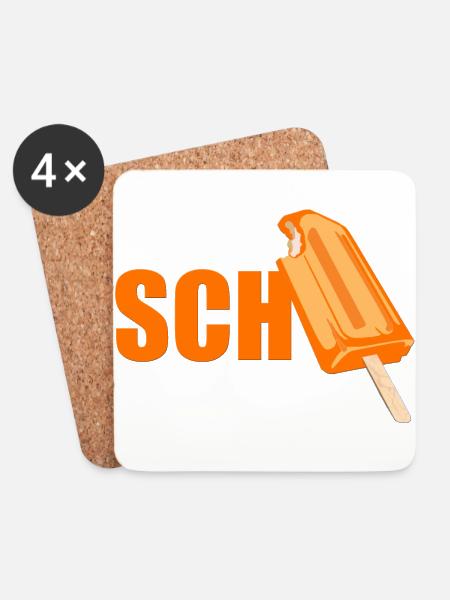 Einen Scheiss muss ich! Summer Shirt Lustig - Untersetzer (4er-Set) - Weiß