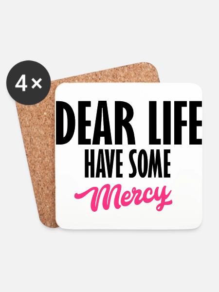 dear life - Coasters (set of 4) - white