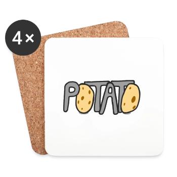 Kartoffel Potato - Untersetzer (4er-Set) - Weiß - Vorne
