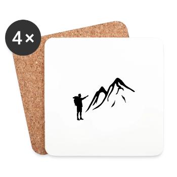 Trekking - Untersetzer (4er-Set) - Weiß - Vorne