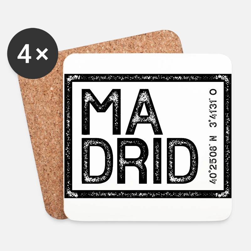 MADRID - Untersetzer (4er-Set) - Weiß