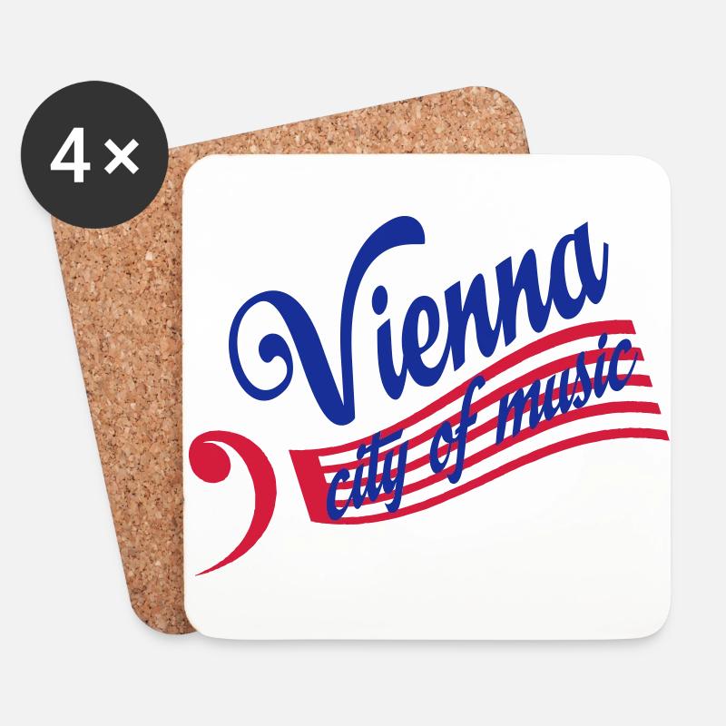 wien - Untersetzer (4er-Set) - Weiß