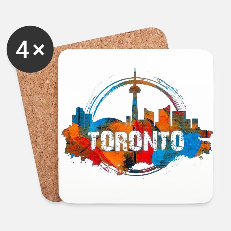 Toronto Color - Untersetzer (4er-Set) - Weiß