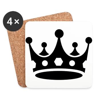 crown - Coasters (set of 4) - white - Front