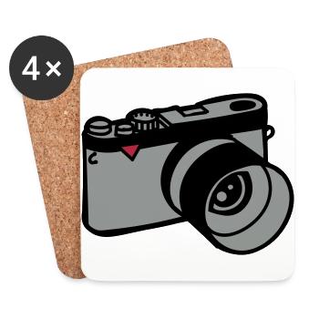 Camera - Coasters (set of 4) - white - Front