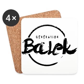 Génération Balek - Dessous de verre (lot de 4) - blanc - Devant