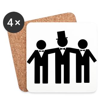 groom - Untersetzer (4er-Set) - Weiß - Vorne