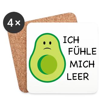 Avocado - Untersetzer (4er-Set) - Weiß - Vorne